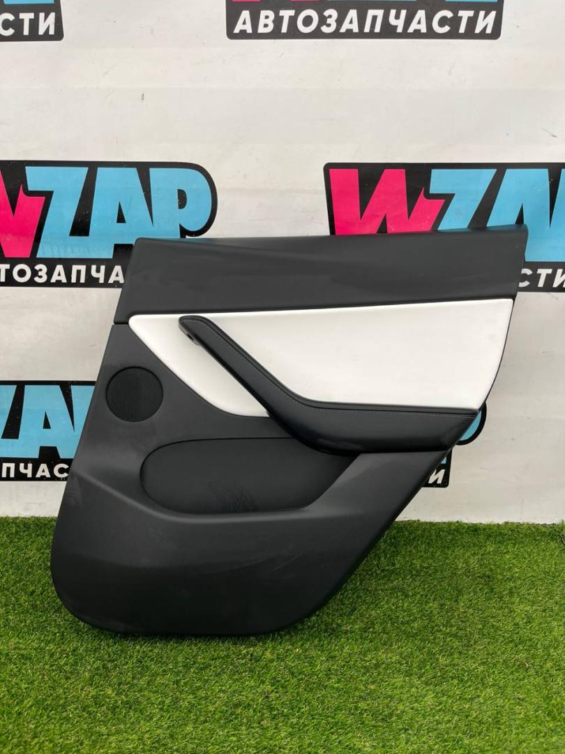 обшивка двери задняя правая Tesla Model Y 1 поколение 2022, электро, белый - фото №1