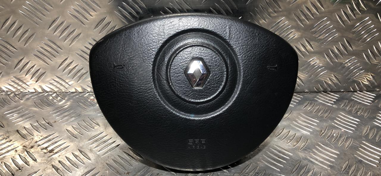 подушка безопасности водителя Renault Clio 3 поколение 2006, 1.4 л., K4J 700, бензин, 5МКПП, 8200344070A - фото №1