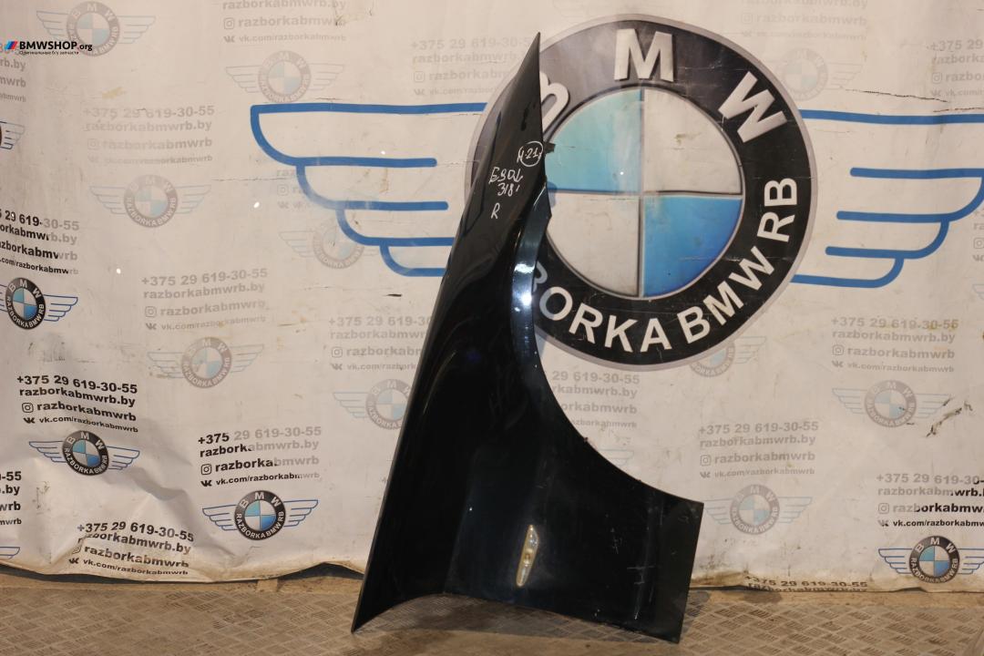 крыло переднее правое BMW 3 серия E90/E91/E92/E93 2007, 2.0 л., N46 B20 B, бензин, АКПП, седан, 41357135680 - фото №1