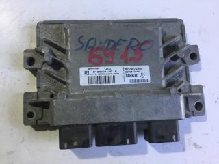 блок управления двигателем Renault Sandero 1 поколение 2009, 1.4 л., бензин, 8200672654