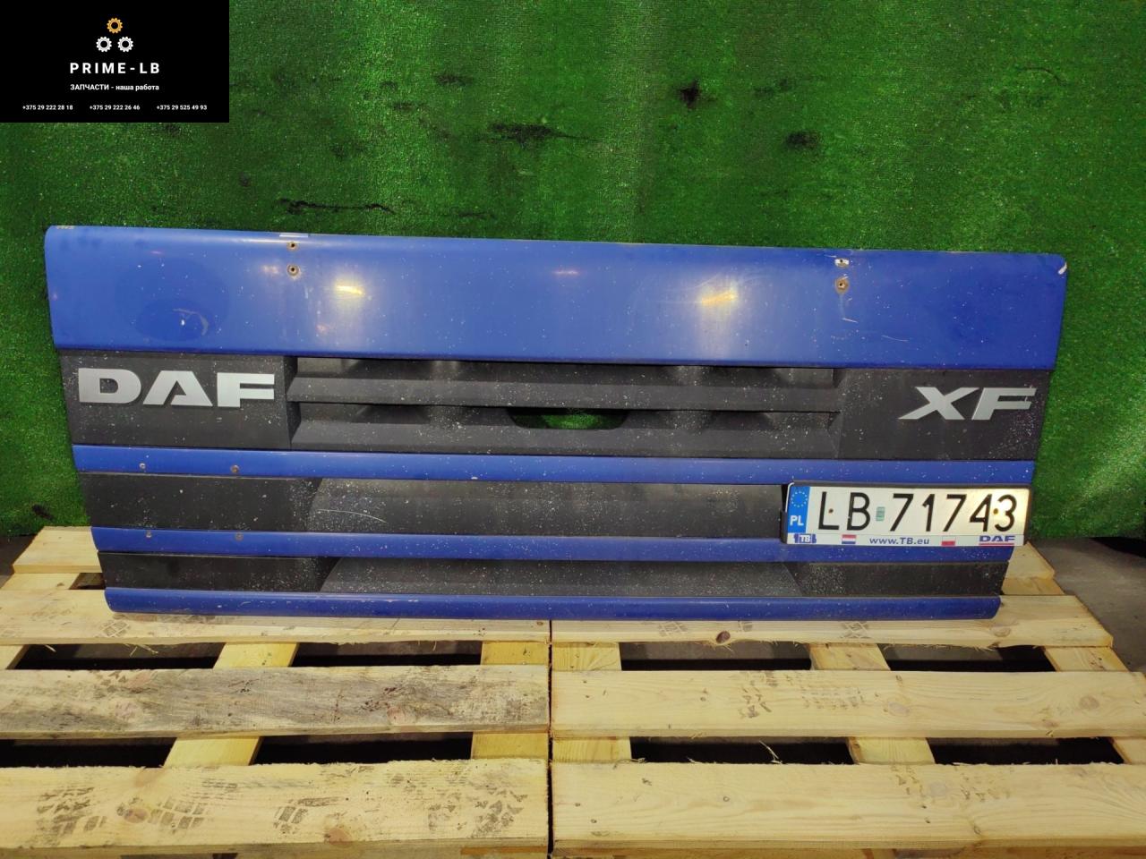 капот DAF XF 105 1 поколение 2007, 12.9 л., MX 300, дизель, МКПП, синий, 1644191, TD06-61-053, 18500212 - фото №1