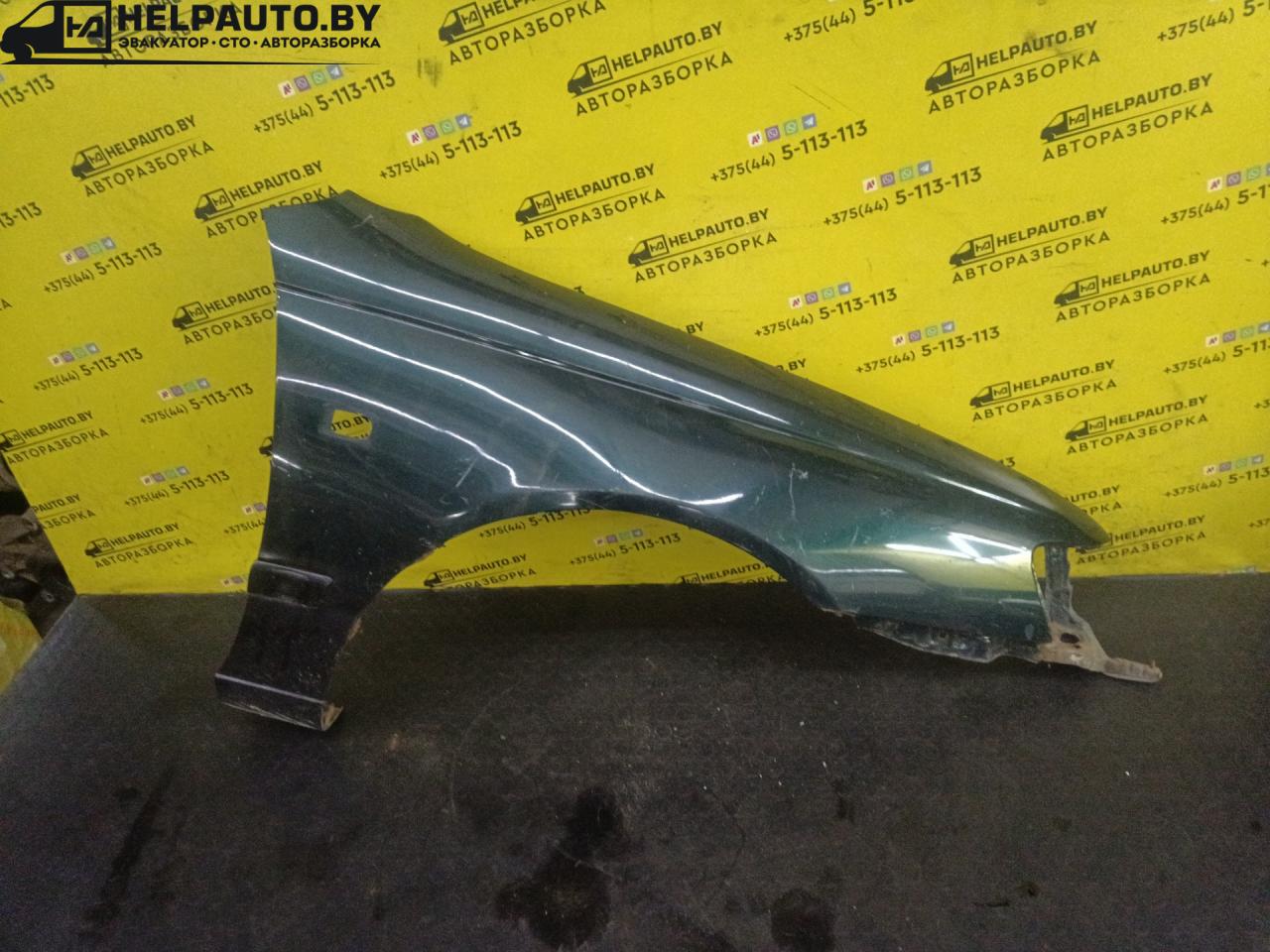 крыло переднее правое Toyota Carina E 1 поколение T190 1997, 2.0 л., дизель, МКПП, зеленый, седан - фото №1