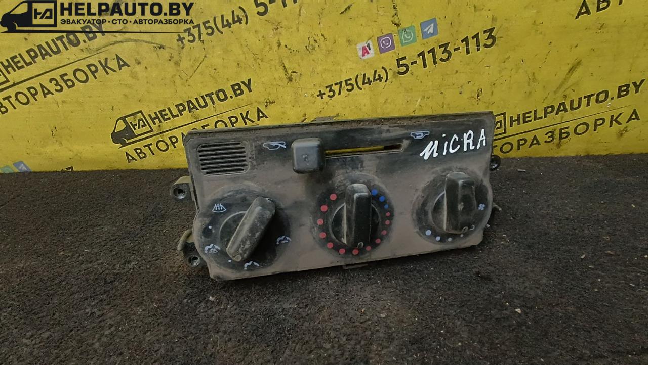 блок управления печки / климат-контроля Nissan Micra 2 поколение (K11) 1994, 1.0 л., бензин, МКПП, хетчбэк 3 дв. - фото №1