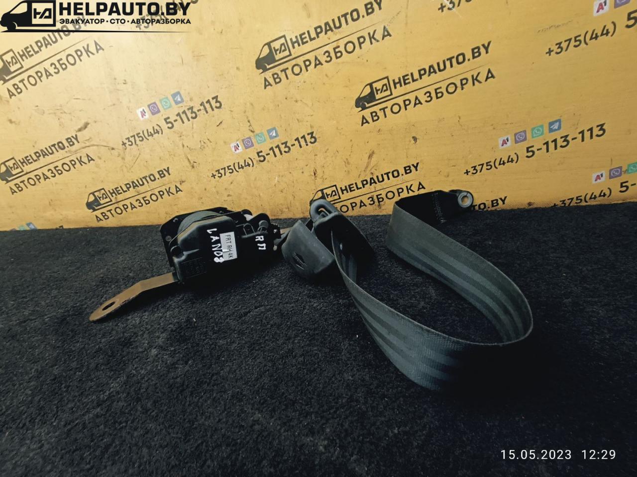 ремень безопасности Daewoo Lanos T100 1997, 1.5 л., бензин, МКПП, белый, седан, передний привод - фото №1