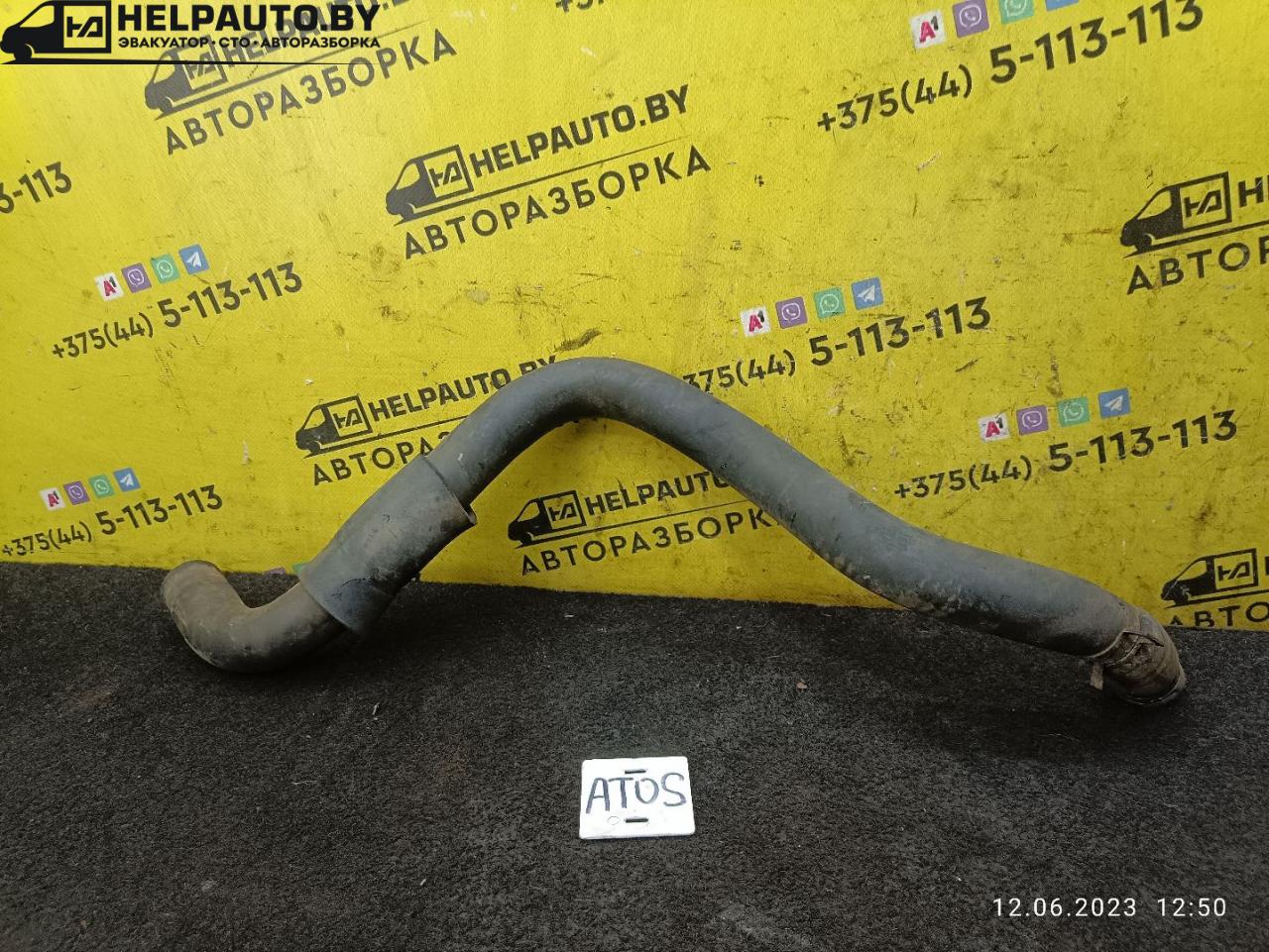 патрубок радиатора Hyundai Atos 1 поколение 2000, 1.0 л., G4HC, бензин, МКПП, черный, хетчбэк 5 дв. - фото №1