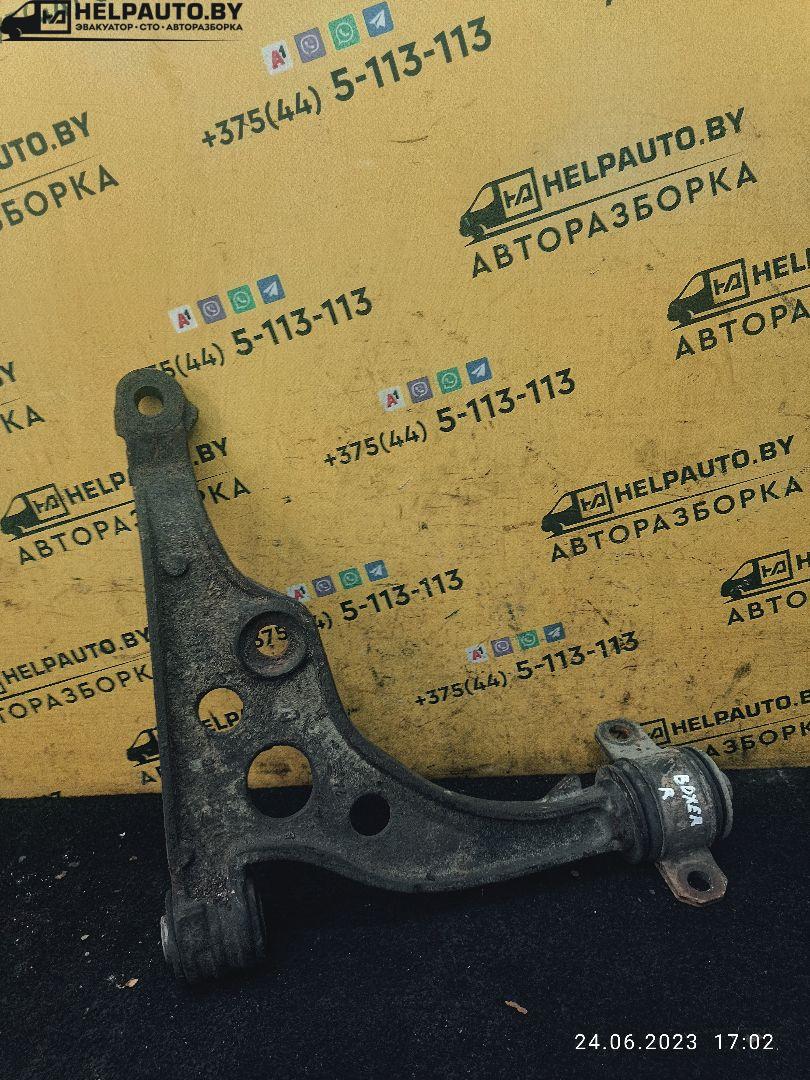 рычаг передний правый Peugeot Boxer 1 поколение 1999, 2.5 л., дизель, МКПП, белый, микроавтобус - фото №1