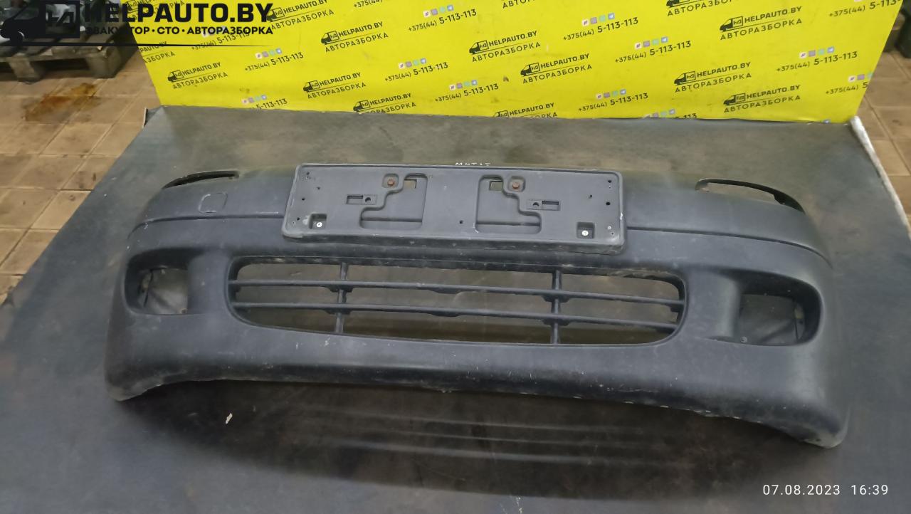 бампер передний Daewoo Matiz M100 2000, 0.8 л., F8CV, бензин, красный, хетчбэк 5 дв. - фото №1