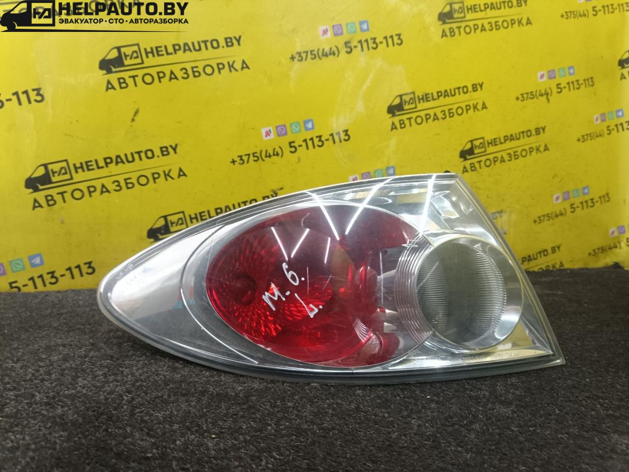 фонарь задний левый Mazda 6 GG 2003, 1.8 л., L8-DE, бензин, АКПП, черный, хетчбэк 5 дв. - фото №1