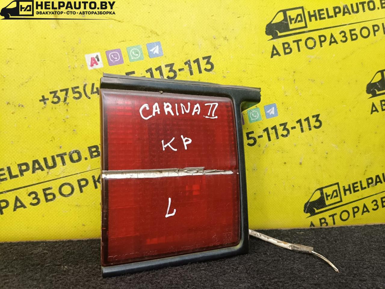 фонарь крышки багажника левый Toyota Carina T170 1992, 1.6 л., 4A-FE, бензин, МКПП, красный, седан, передний привод - фото №1