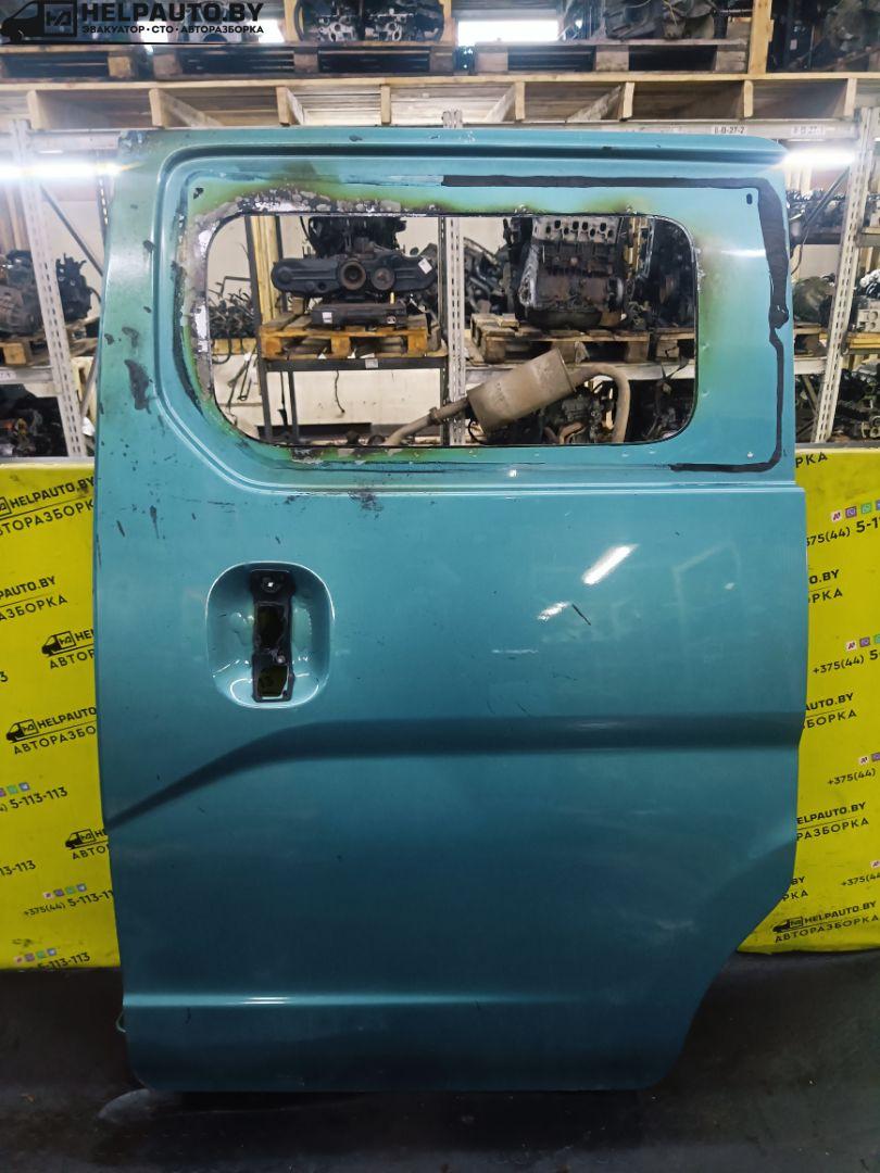 дверь сдвижная Nissan NV200 1 поколение 2010, 1.5 л., K9K 276, дизель, МКПП, берюзовый, минивэн, передний привод - фото №1