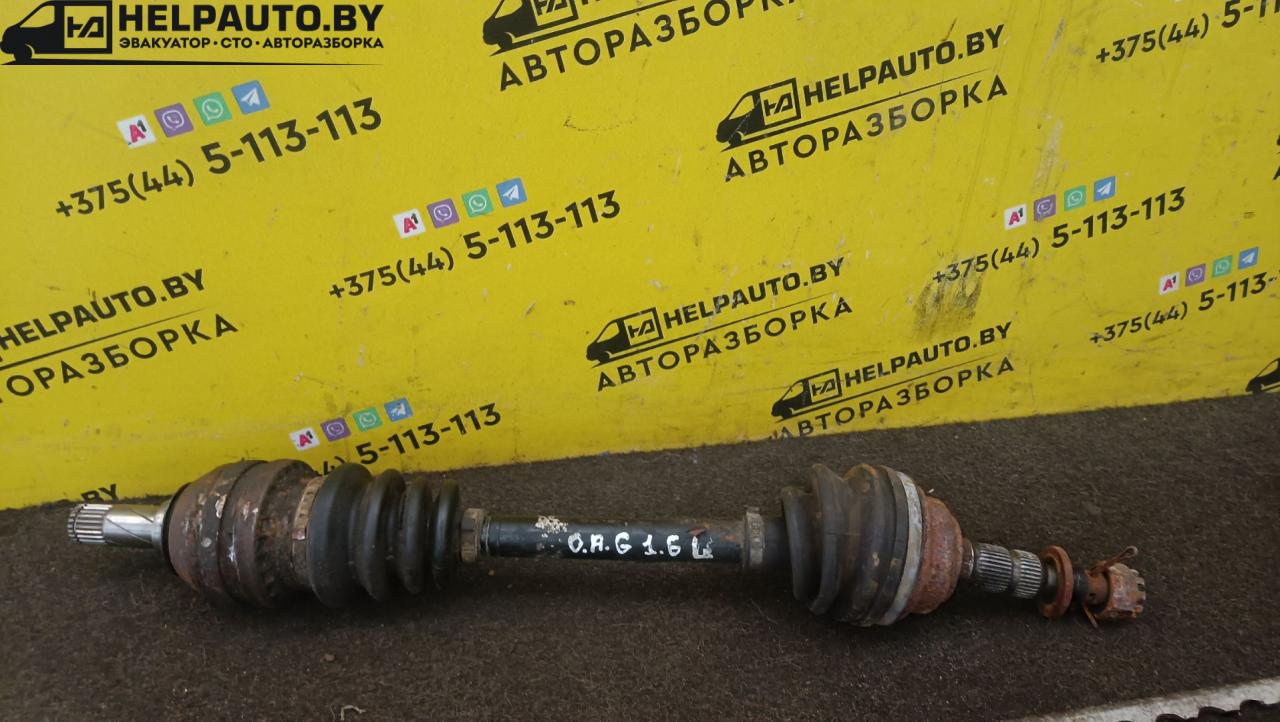 полуось передняя левая (приводной вал, ШРУС) Opel Astra G 2002, 1.6 л., X 16 XEL, бензин, 5МКПП, синий, универсал, передний привод - фото №1
