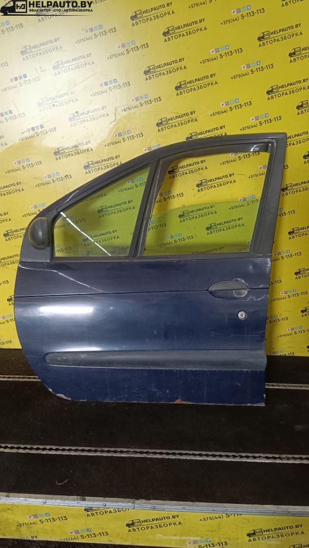 стекло двери передней левой Renault Scenic 1 поколение 1998, 1.6 л., K7M 702, бензин, 5МКПП, серый, передний привод - фото №1