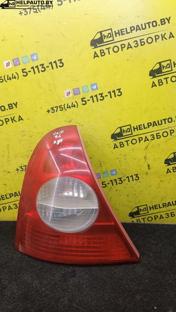 фонарь задний левый Renault Clio 2 поколение 1998, 1.2 л., бензин, золотистый, хетчбэк 3 дв., передний привод - фото №1