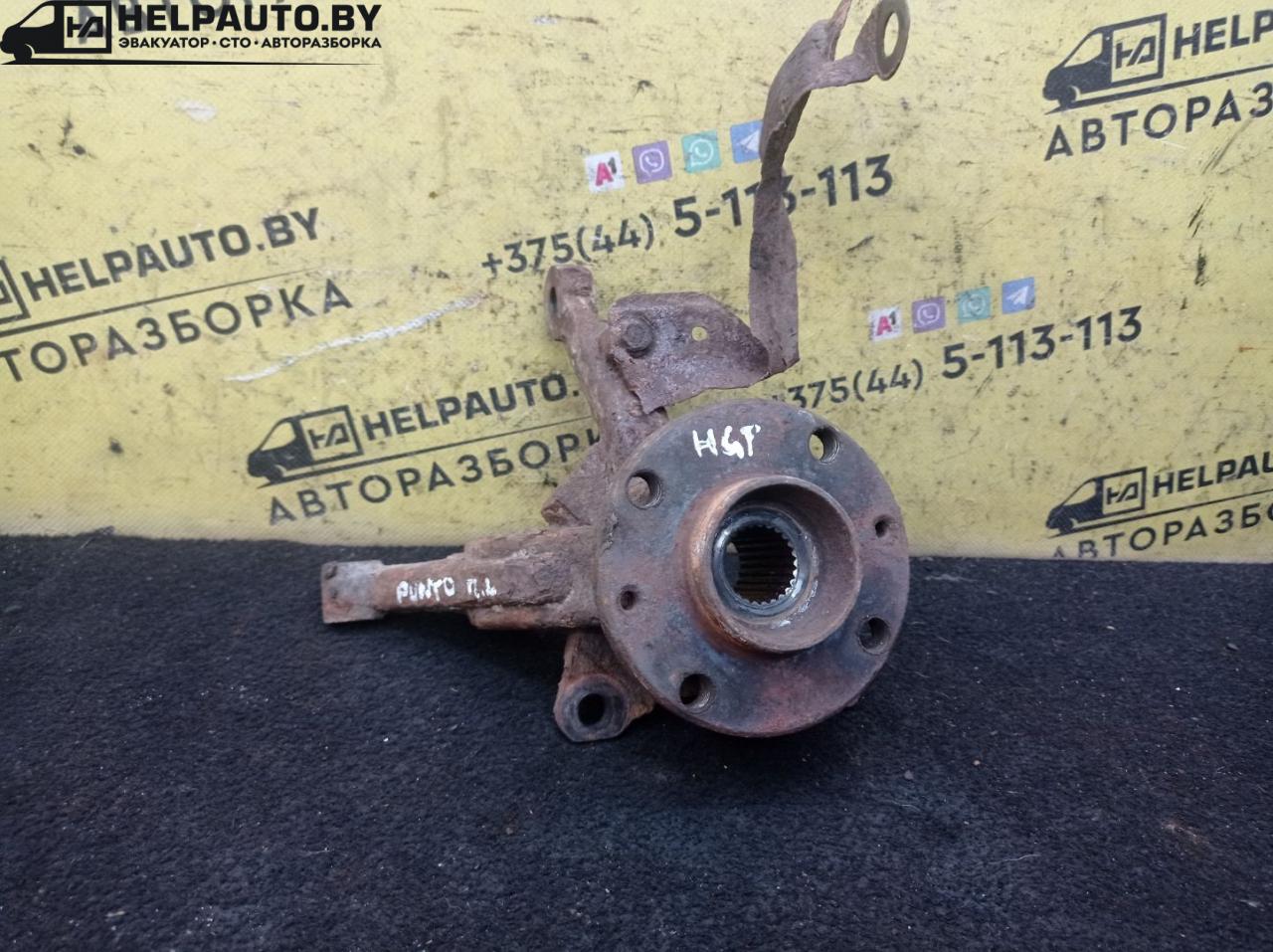 ступица передняя левая Fiat Punto 2 поколение 2002, 1.8 л., 188 A6.000, бензин, МКПП, серый, хетчбэк 3 дв., передний привод - фото №1