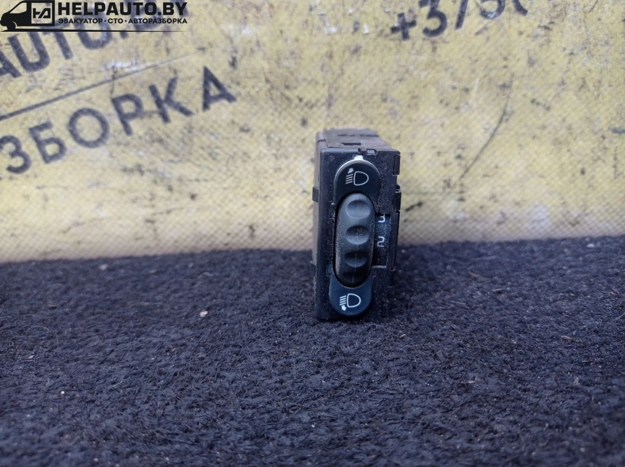 кнопка корректора фар Renault Scenic 1 поколение 1997, 1.6 л., K7M 702, бензин, МКПП, синий, минивэн, передний привод - фото №1