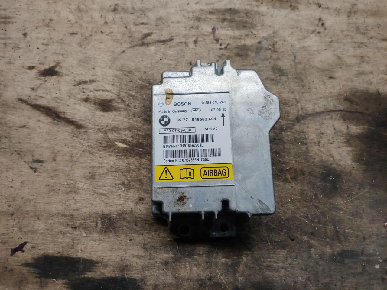блок AirBag BMW X5 E70 2007, 4.8 л., N62 B48 A, бензин, 9165623 - фото №1