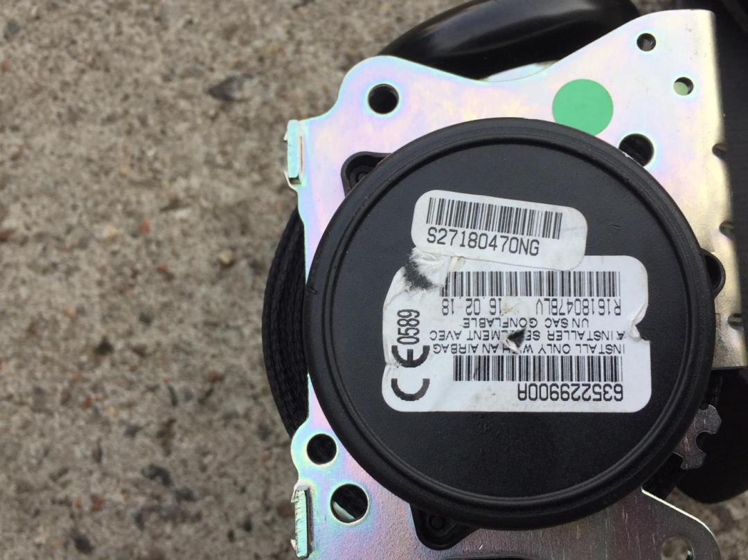 ремень безопасности BMW X5 F15 2018, 3.0 л., N57 D30 C, дизель, АКПП, белый, внедорожник 5 дв., 72117343634, 0689-P1-0021 - фото №1
