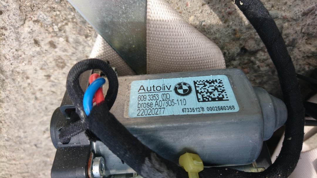 ремень безопасности BMW 7 серия F01/F02 2010, 4.4 л., N63 B44 A, бензин, АКПП, седан, 9164504 - фото №1