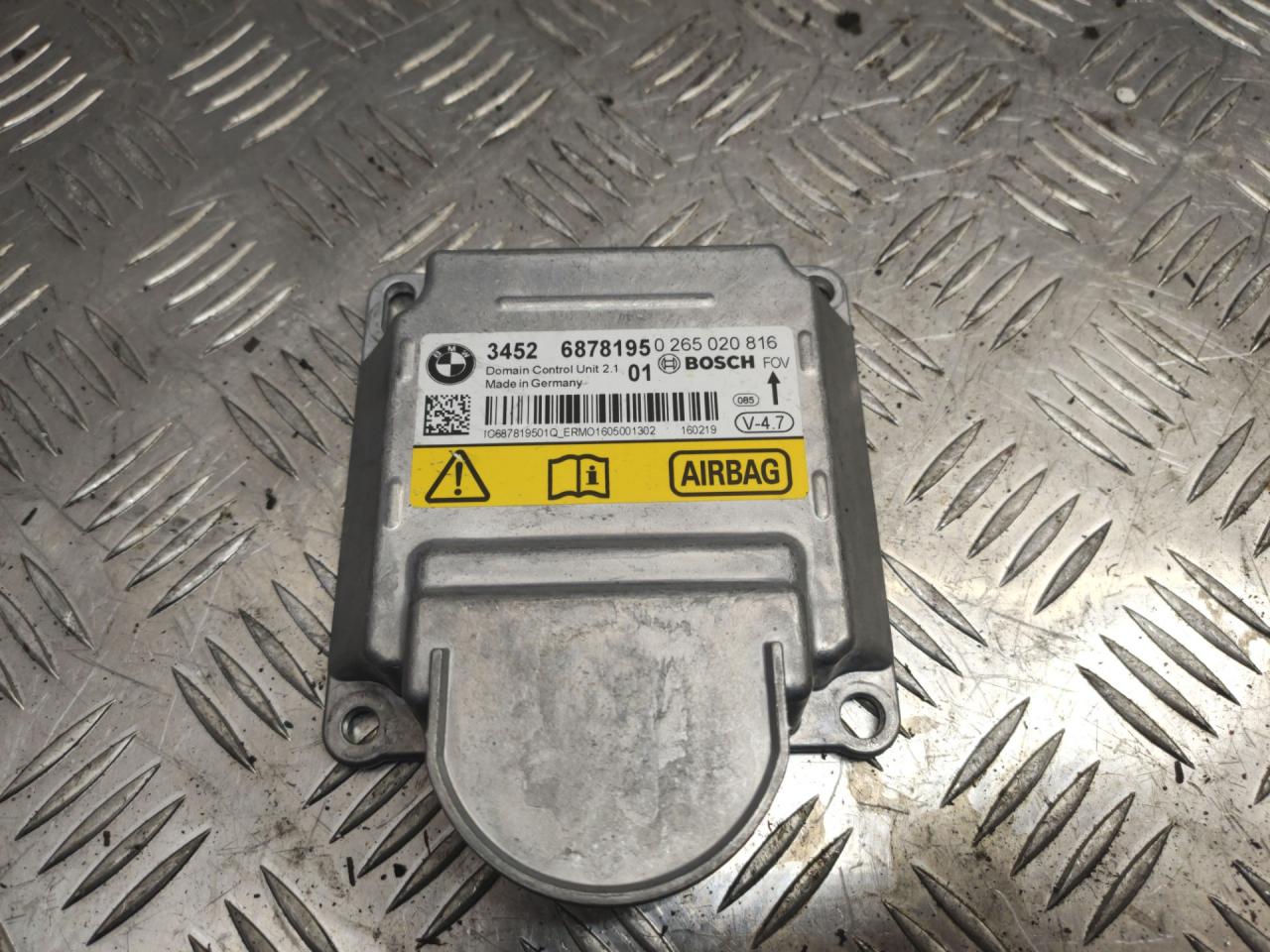 блок AirBag BMW X5 F15 2016, 4.0 л., дизель, 6878195 - фото №1
