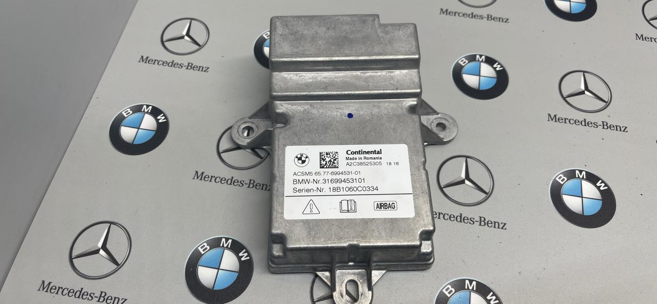 блок AirBag BMW 5 серия G30/G31 G31 2018, 2.0 л., B48 B20 A, бензин, задний привод, правый руль, 6994531 - фото №1