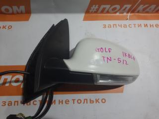 зеркало наружное левое Volkswagen Golf 5 поколение 2007, 1.4 л., BLG, бензин, робот, b4/b9a, хетчбэк 5 дв., передний привод, 1K2857507BA