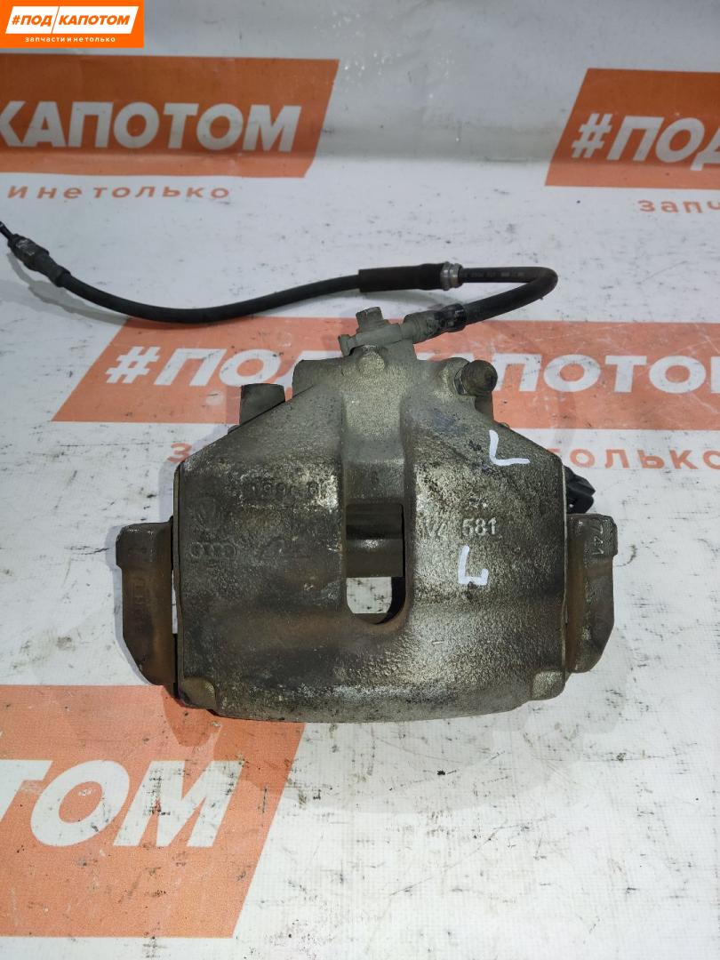 СУППОРТ перед. лев. Volkswagen Golf 5 поколение 2007, 1.4 л., BLG, бензин, робот, b4/b9a, хетчбэк 5 дв., передний привод, 1K0615123E - фото №1