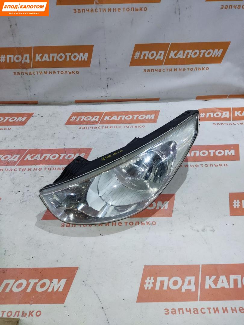 фара левая Hyundai ix35 1 поколение 2009, 2.4 л., G4KE, бензин, АКПП, tcm (phantom black), внедорожник 5 дв., 921012S030 - фото №1