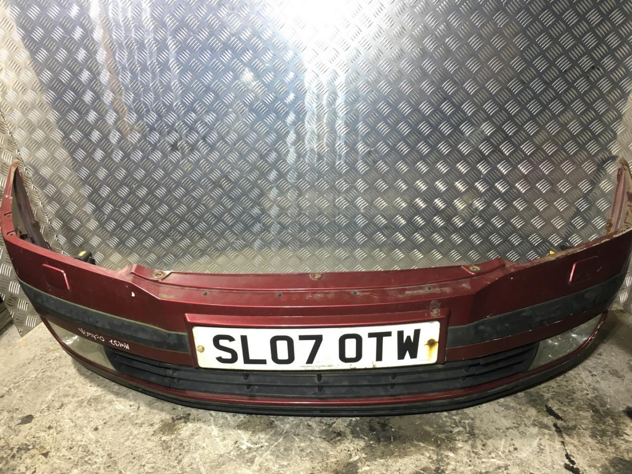 бампер передний Skoda Octavia 2 поколение (A5) 2007, 2.0 л., BKD, дизель, 6МКПП, flamencorot / lf3w, универсал, передний привод, правый руль - фото №1