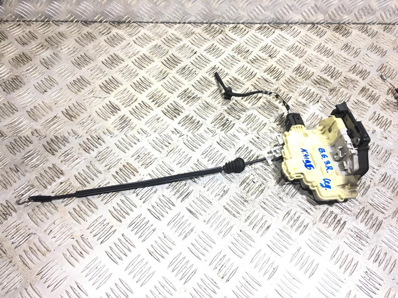 замок двери задней правой Volkswagen Passat B6 2006, 3.2 л., AXZ, бензин, робот, deepblack / lc9x, седан, полный привод, правый руль - фото №1