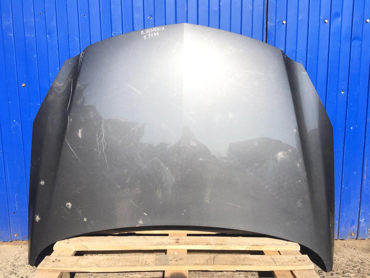 капот Opel Insignia 1 поколение (A) 2010, 1.8 л., A 18 XER, бензин, 6МКПП, karbongrau / 177, лифтбэк, передний привод, правый руль - фото №1