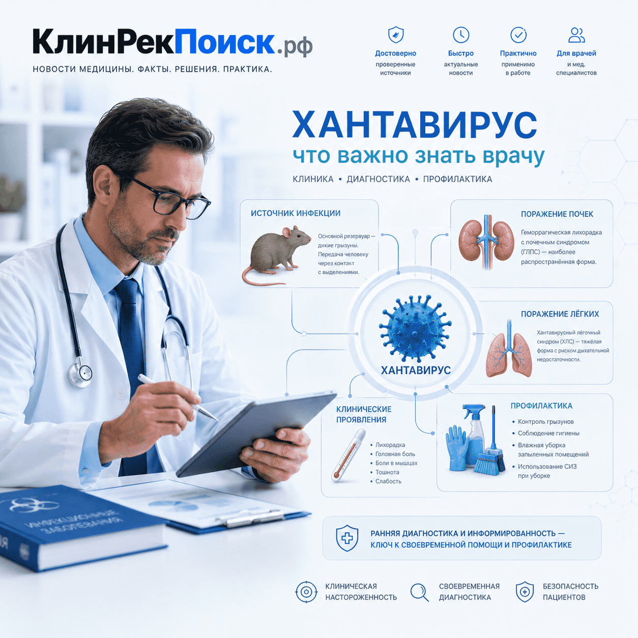 Хантавирус без паники: что врачу важно помнить о «мышиной» инфекции
