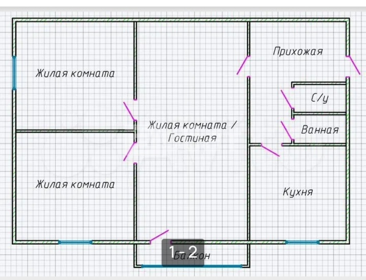 2к квартира