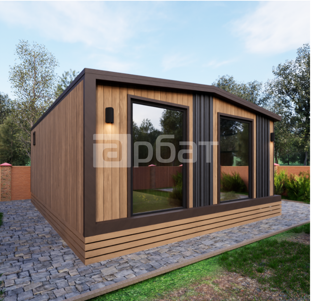 Барн-хаус 8*7,5. Модульный каркас