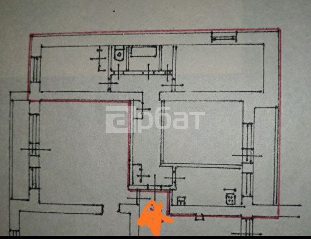 3-к. квартира, 67 м², 2/9 эт. 3-к