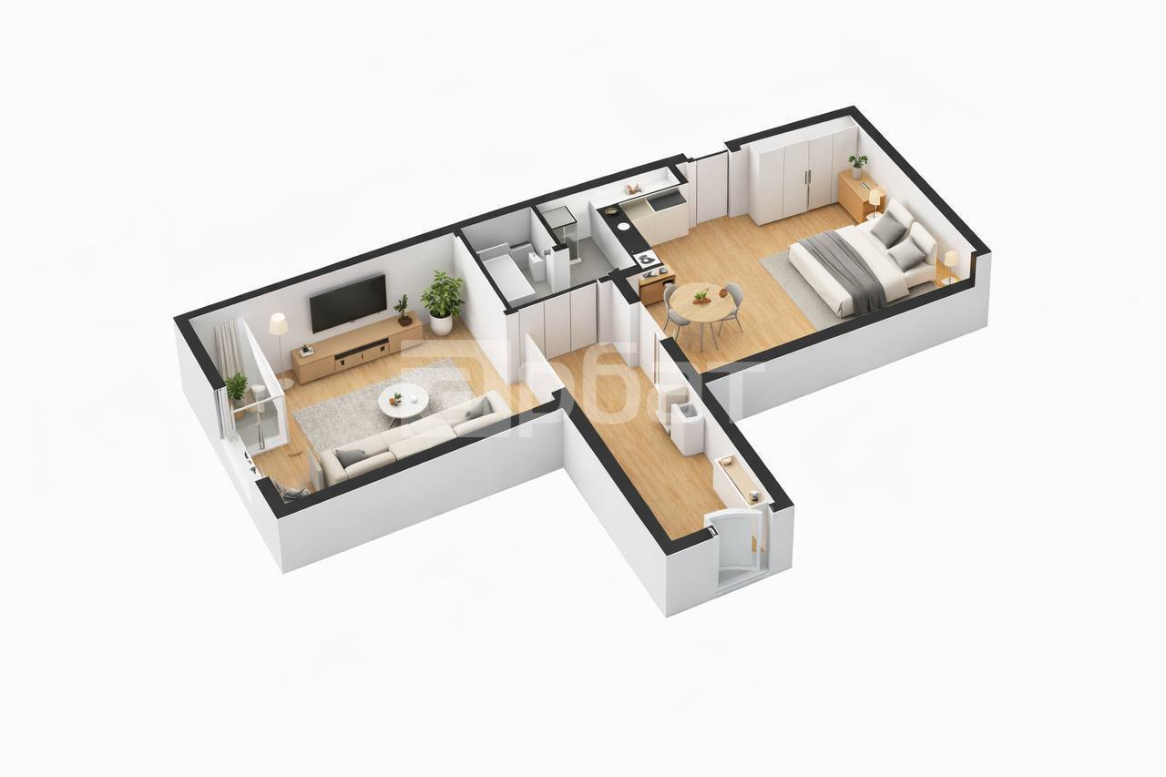 однокомнатная квартира 