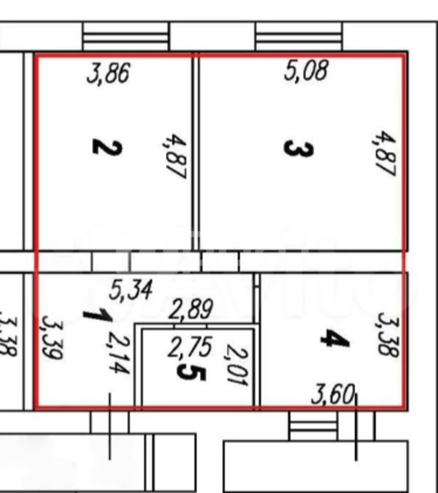 2-к. квартира, 73,1 м², 8/14 эт.