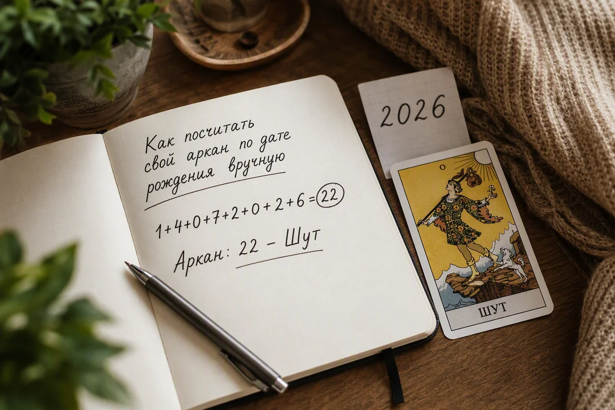 Аркан года 2026: расчёт личного аркана с цифрами календарного года