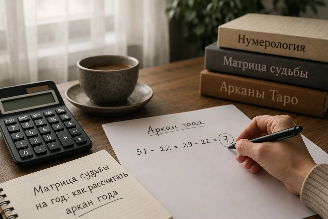 Матрица судьбы аркан на год шаг 3: сведение суммы к числу от 1 до 22