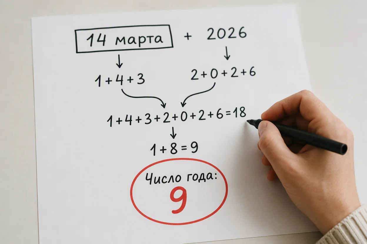 Нумерология на 2026 год по дате рождения — пошаговый расчёт личного числа года из дня и месяца