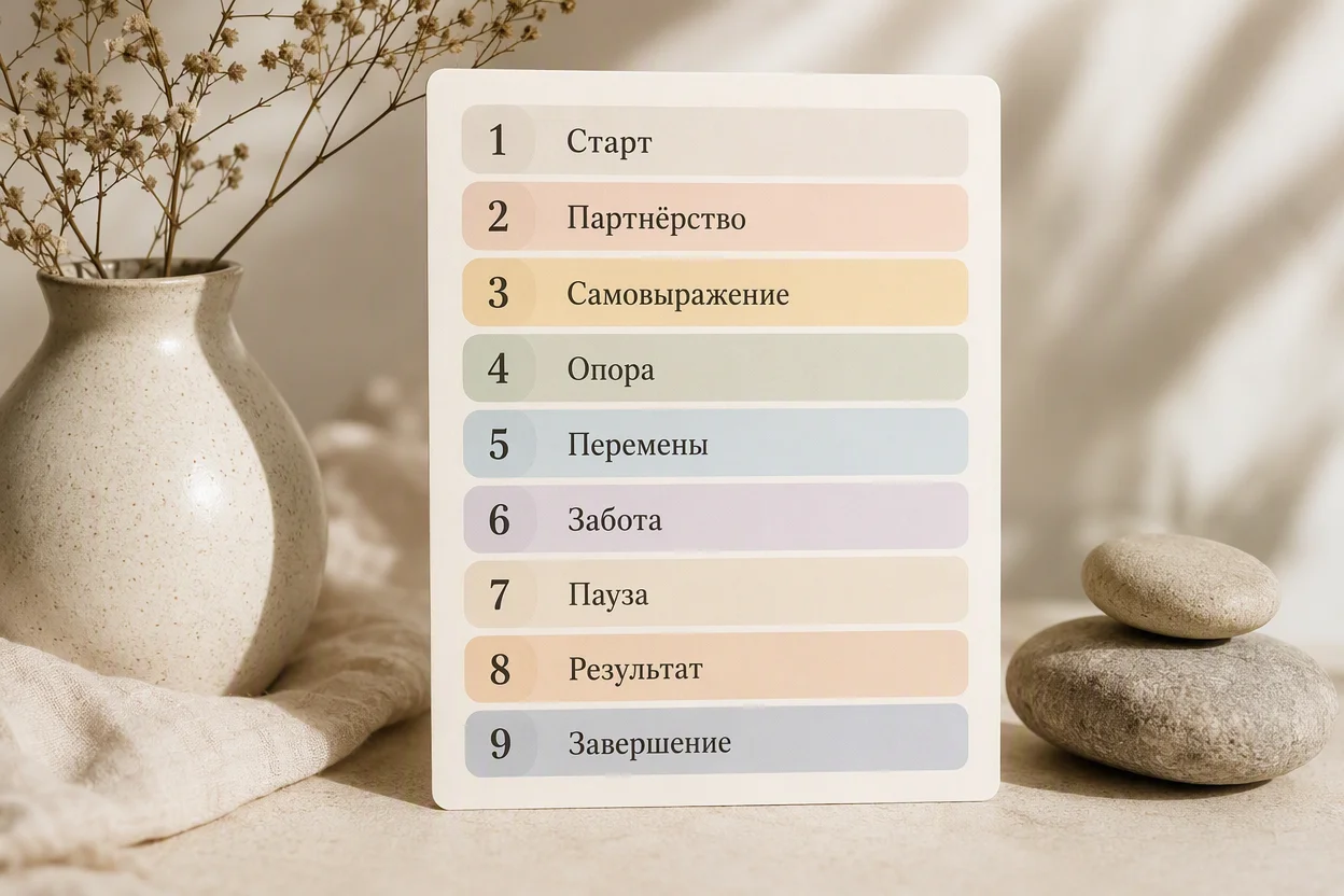 Личное число года — таблица значений чисел от 1 до 9 с краткими характеристиками цикла