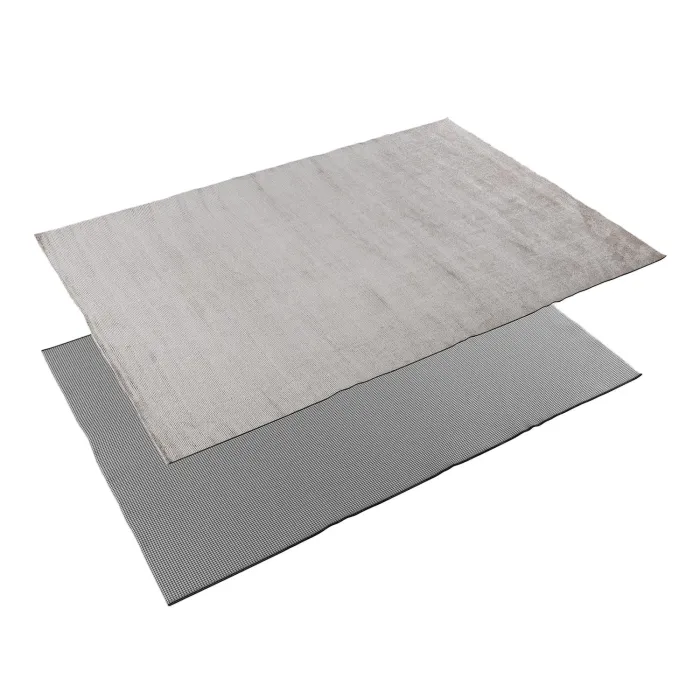 Индийский ковер из шерсти и арт-шёлка MURUGAN  PLAIN-GRY-WAR-BN08/D106 - 3D модель