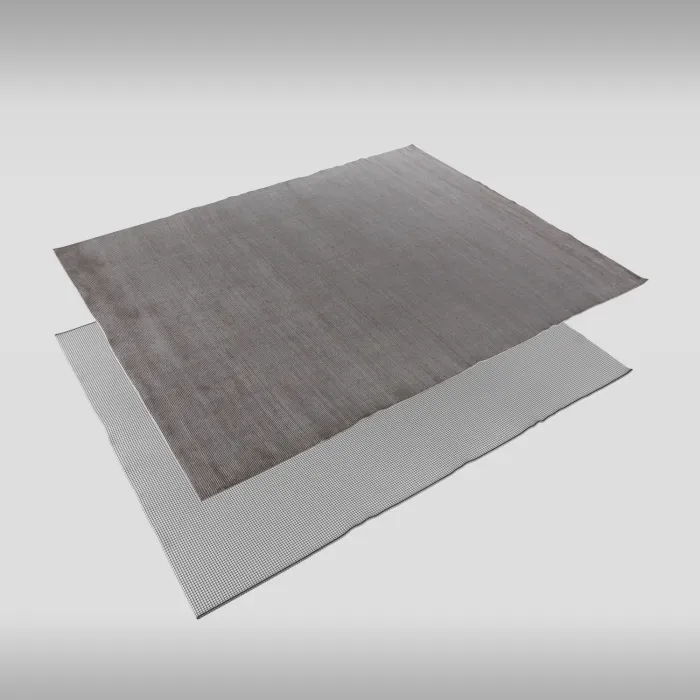 Индийский ковер из шерсти и арт-шёлка MURUGAN  PLAIN-SIL - 3D модель