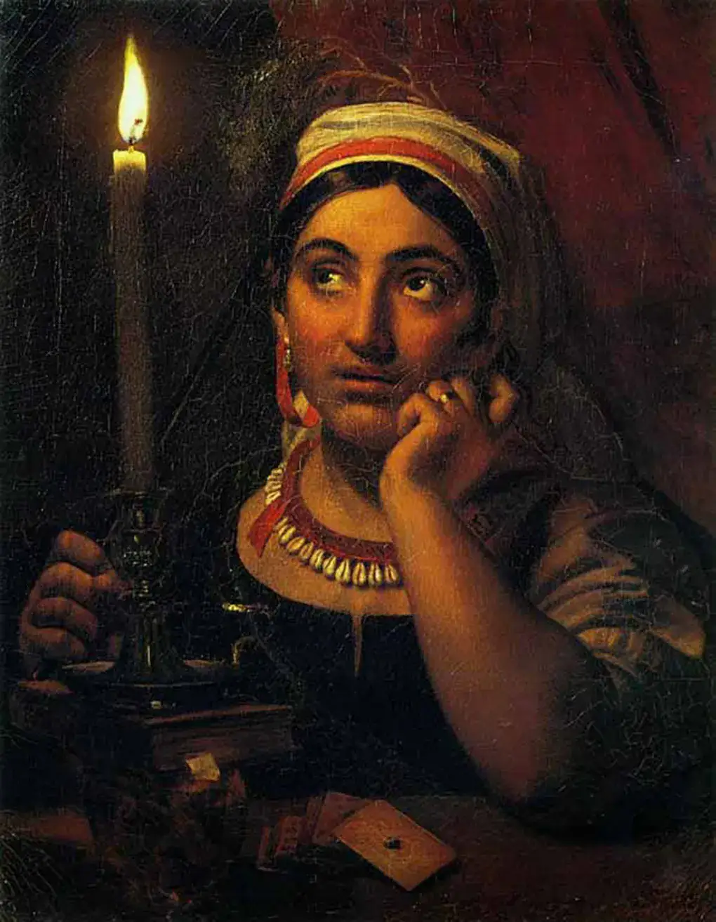 Орест Кипренский. Гадалка со свечой. 1828. ГРМ