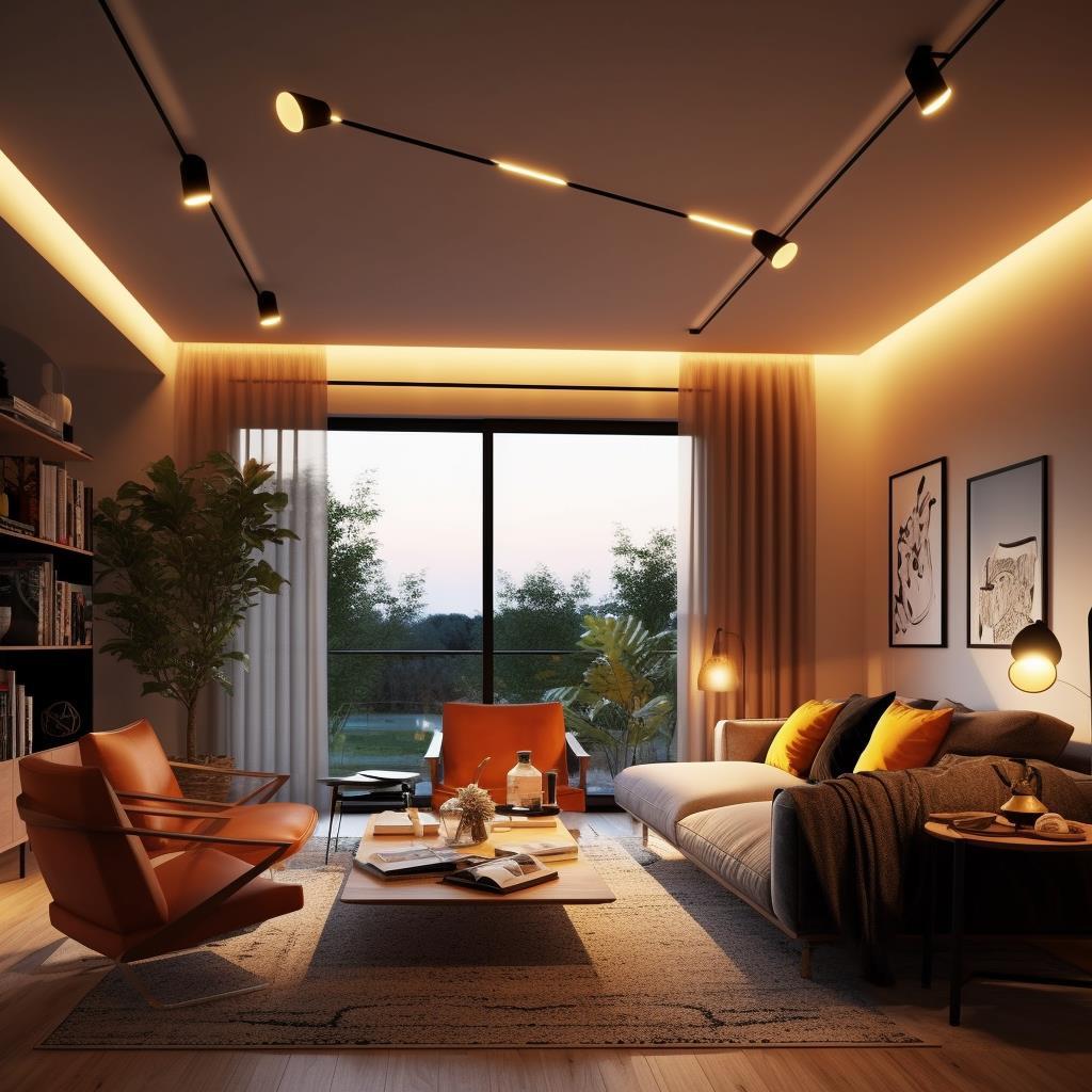 Как использовать трековые светильники для создания уютной атмосферы в гостиной идеи и советы