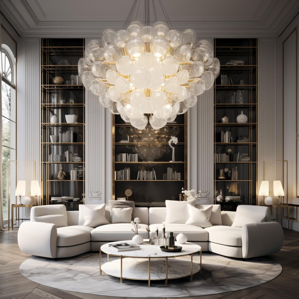 5 модных трендов в дизайне современных люстр для гостиной