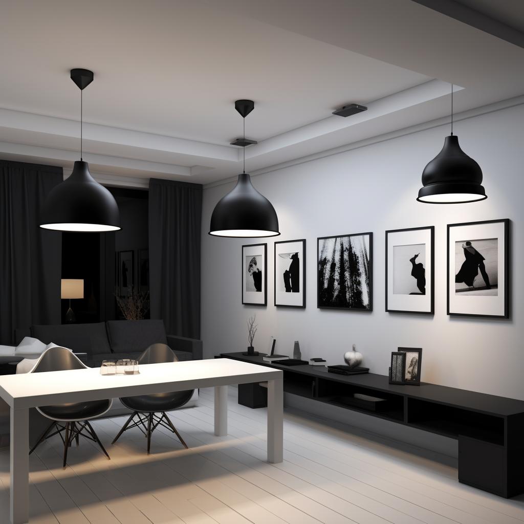 Как использовать черные светильники в белом интерьере советы и идеи от профессионалов освещения