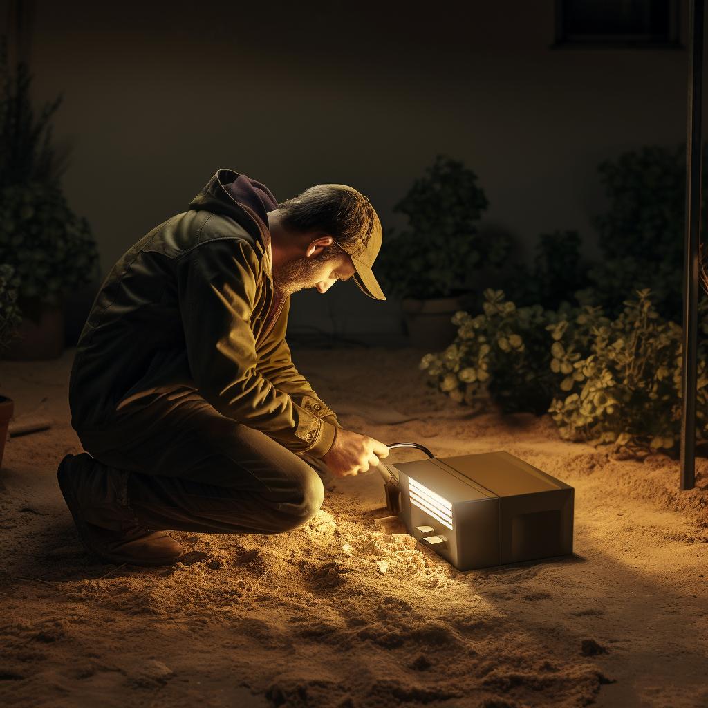 Установка светильника в грунт советы профессионалов для идеального освещения