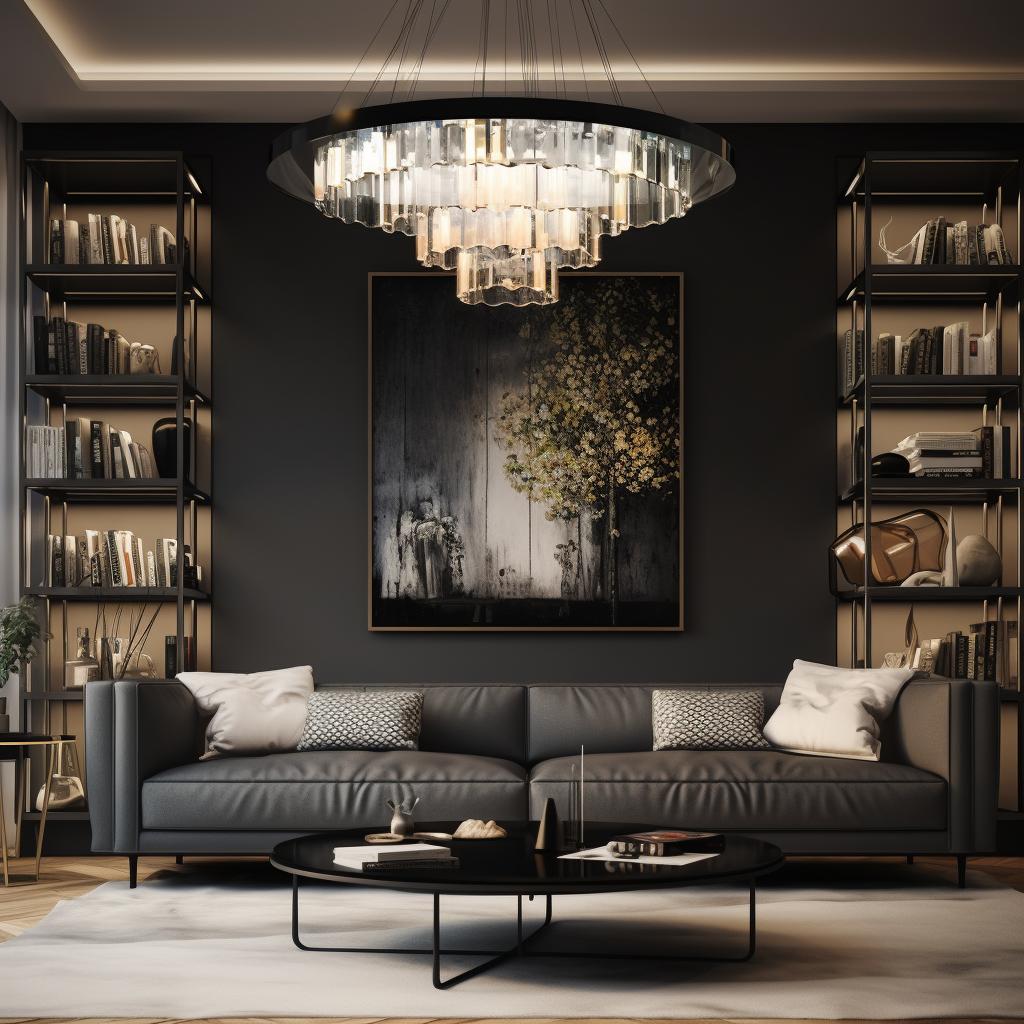 Черная люстра в гостиной советы по выбору и расстановке освещения для создания эффектного интерьера