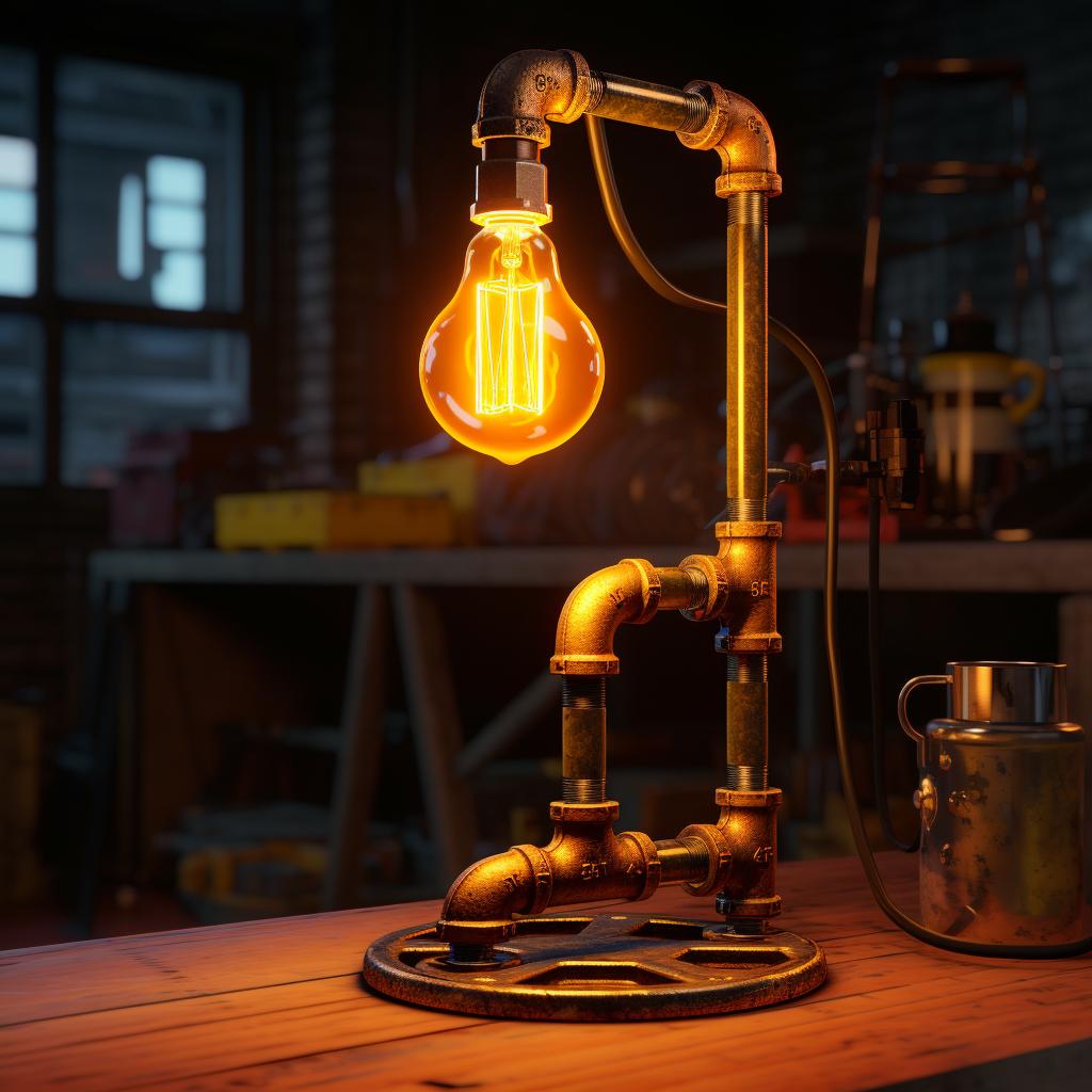 Лофт-стиль в освещении как создать светильник из профильной трубы своими руками