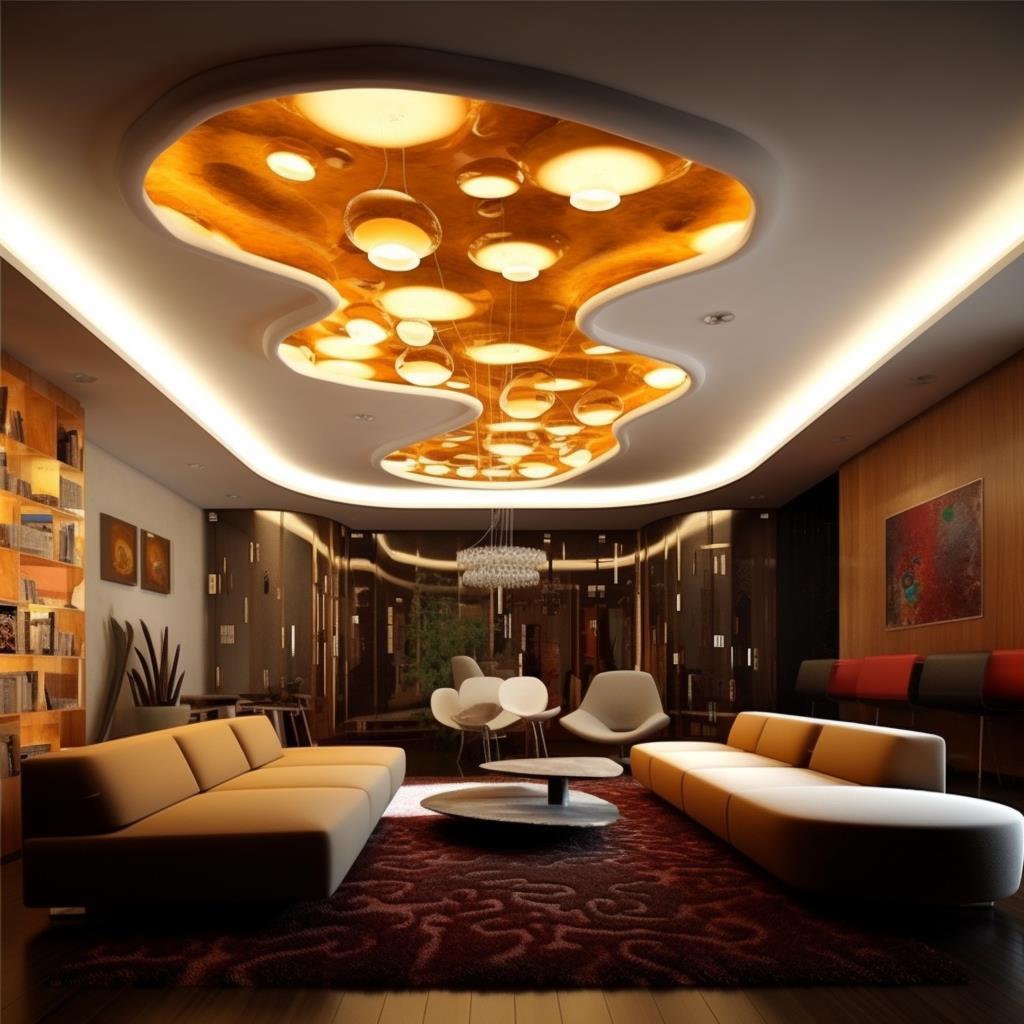 Освещение потолка в современном стиле